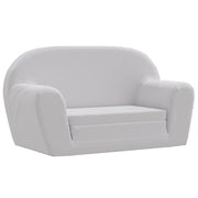 Poltrona-Divano Sedia-Poltroncina Letto per Bambini Grigio Chiaro