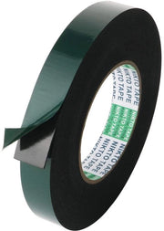 Tecnica di Adesione a Doppia Faccia - Schiuma PE Nera - Impermeabile - Resistente al Calore e alle Alte Temperature - 20 mm x 10 m - Adesivo