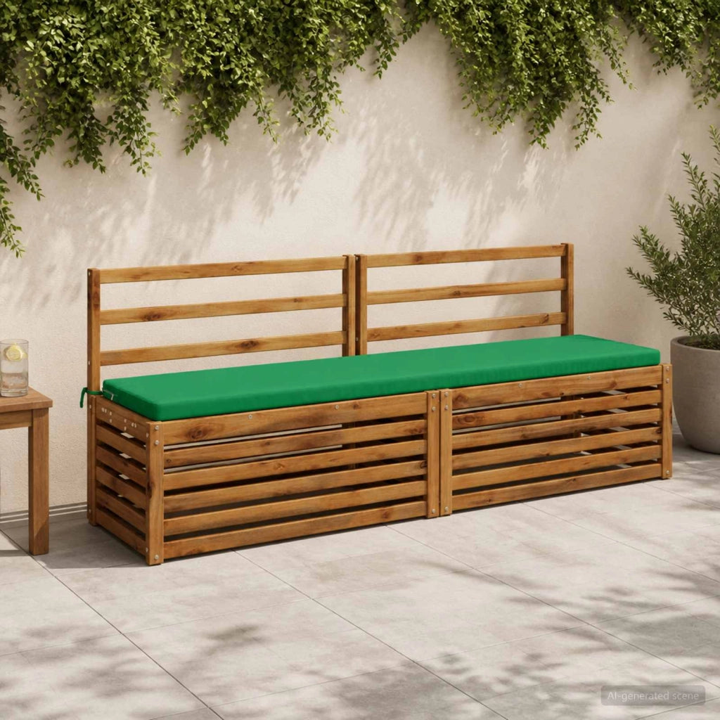 Cuscini per Panchina a 2 Pezzi SOEST 2 pz 100% Poliestere Verde 949179