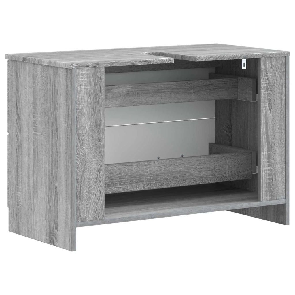 Armadio per Lavabo da Bagno UTRECHT Sonoma grigio 897681