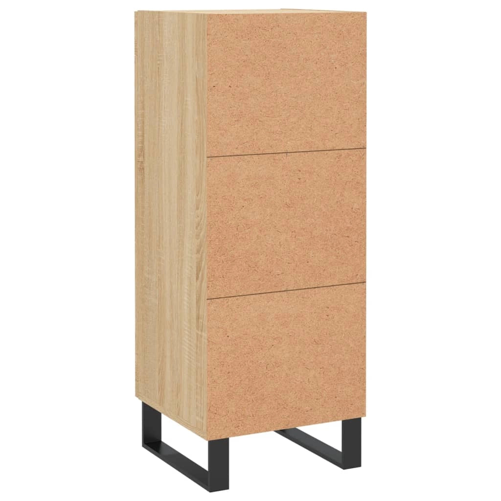 Buffet credenza cassettiera armadio mobile contenitore organizer cucina soggiorno rovere Sonoma 34,5 x 34 x 90 cm legno ingegnerizzato marrone 02_0031550