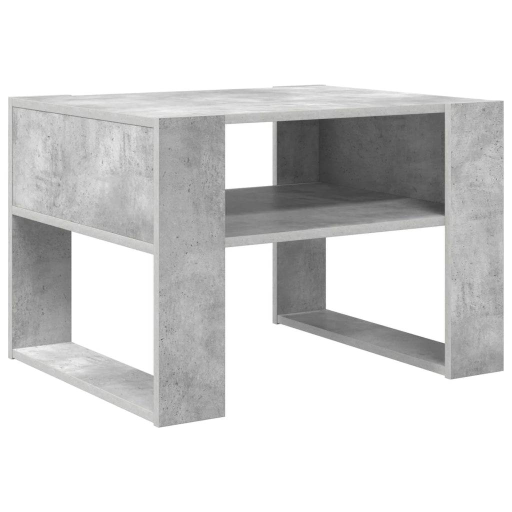 Tavolino da salotto Grigio cemento 66 x 53 x 45 cm 8000103