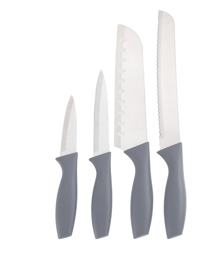MAURY'S SET 4 COLTELLI BLADE IN ACCIAIO INOX IN 2 COLORI ASSORTITI