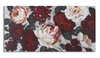 Dipinto Su Tela White/Red Flower Lightback150X3,8X76