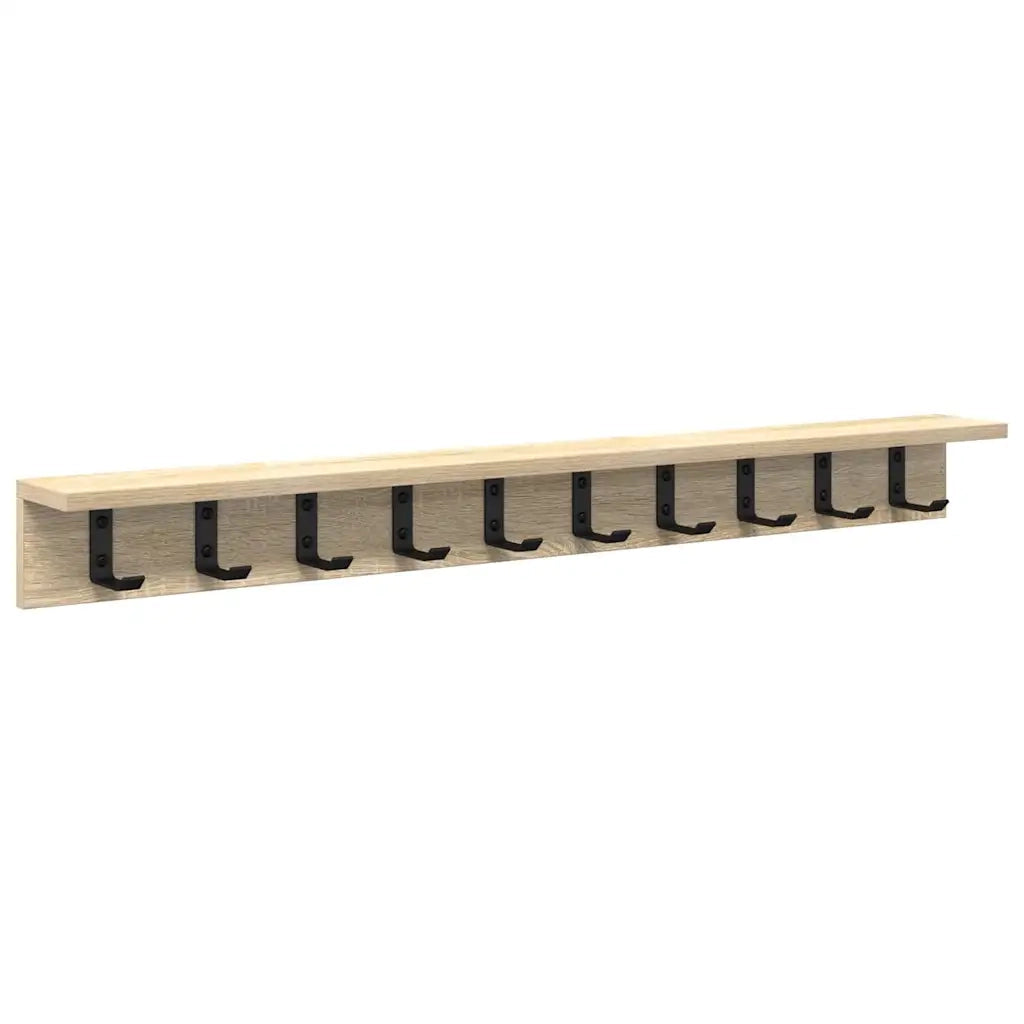 Appendiabiti a muro Rovere Sonoma 100 x 10,5 x 10,5 cm 874373