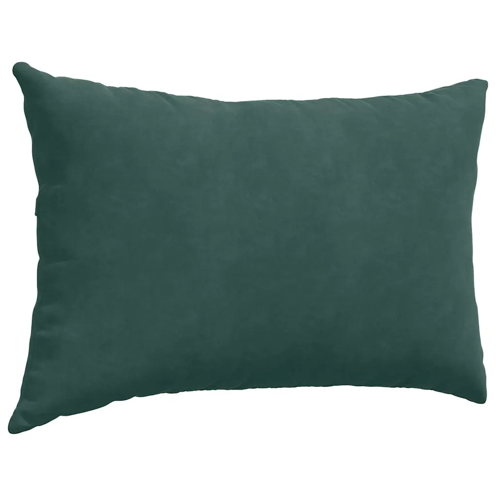 Cuscini da Divano 2 pcs Verde scuro 60 x 40 cm Tessuto in Cords