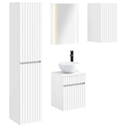 Set di Armadi da Bagno 5 pcs Bianco 43 x 11,5 x 60,5 cm 3407351