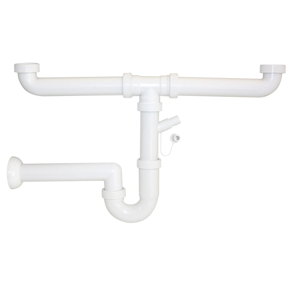 Sifone Moplen 2 Vie Completo Pl.