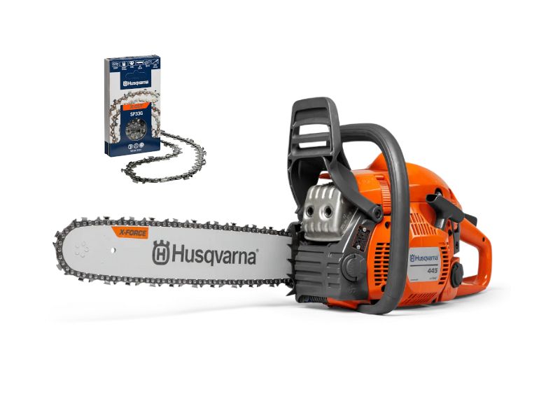 Motosega Husqvarna 445 II a scoppio 45.7cc barra 40 cm multiuso