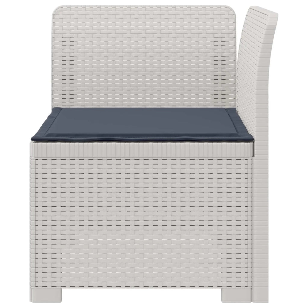 Divano da esterno-Divano da Giardino a 1 Posto con Cuscino Aspetto Rattan PP 315104