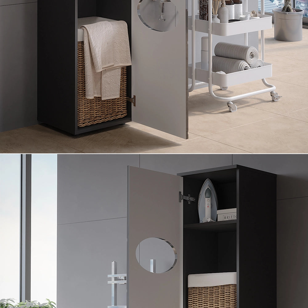 Vicco Armadio per la biancheria Antracite 32 x 192 cm