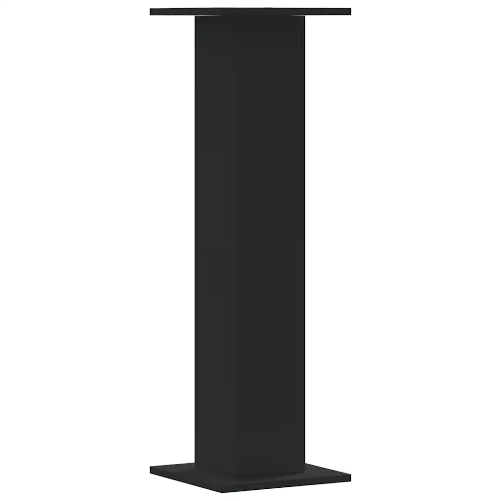 vidaXL Supporti per Piante 2 pz Neri 30x30x95 cm Legno Multistrato
