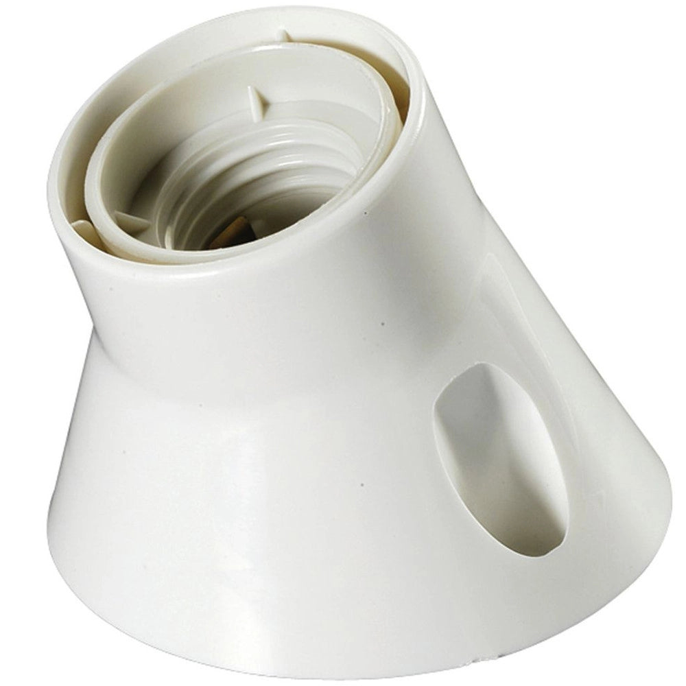 Trade Shop - Portalampada Portalampade E27 Da Parete Supporto A Muro Porta Lampada Inclinato -