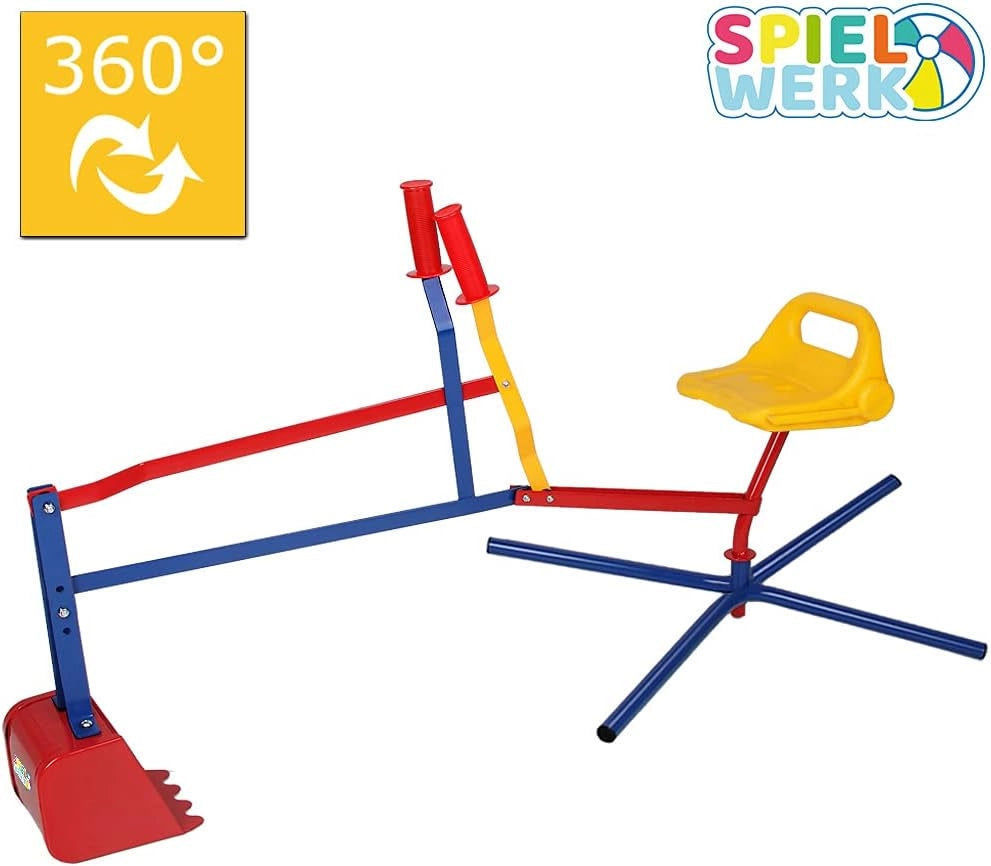 Spielwerk Escavatore Giocattolo 126,5x35,5x58,5 Pala Girevole Raggio 360° 40kg Scavatrice Bambini