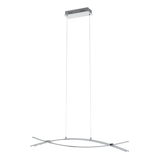 Lampadario A Sospensione Contemporaneo Nevado Alluminio Cromo 1 Luce Led 23,6W