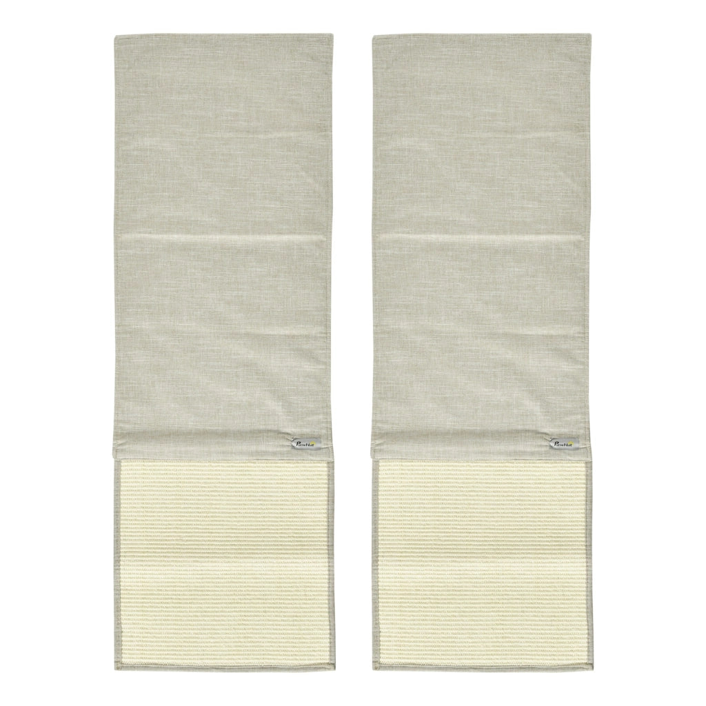 Tappeto graffiato per gatti ¨C zephmum ¨C Sisal beige e grigio 130x45 cm