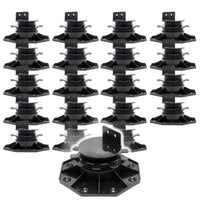 Set 20 supporti per pavimenti galleggianti, Altezza regolabile 33-64mm Max 2700 kg, Piedini Decking