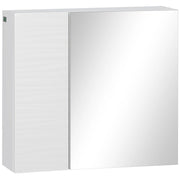 Armadietto Bagno con Specchio ¨C zephmum ¨C 48x15x45 cm, Bianco