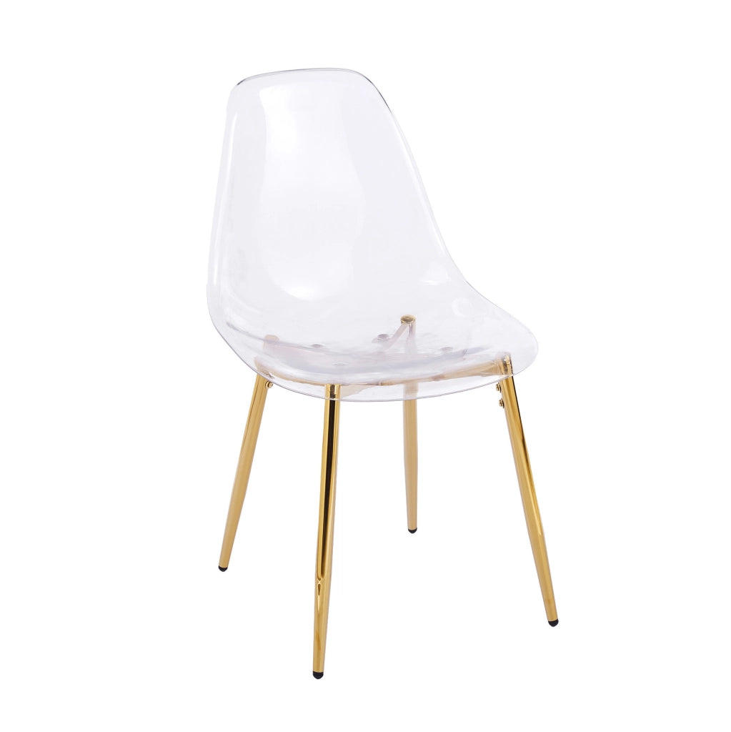 Tavolo da pranzo 5 pezzi dorato – 80x80 cm e 4 sedie