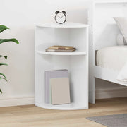 Tavolino Bianco Lucido 29,6 x 29,6 x 60 cm Legno multistrato
