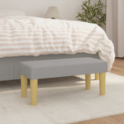 Panca Grigio Chiaro 70x30x30 cm in Tessuto 346624