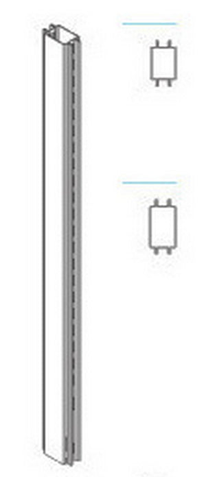 zaf piantana bifacciale per gondola grigia cm.9x140h cod:ferx.96355