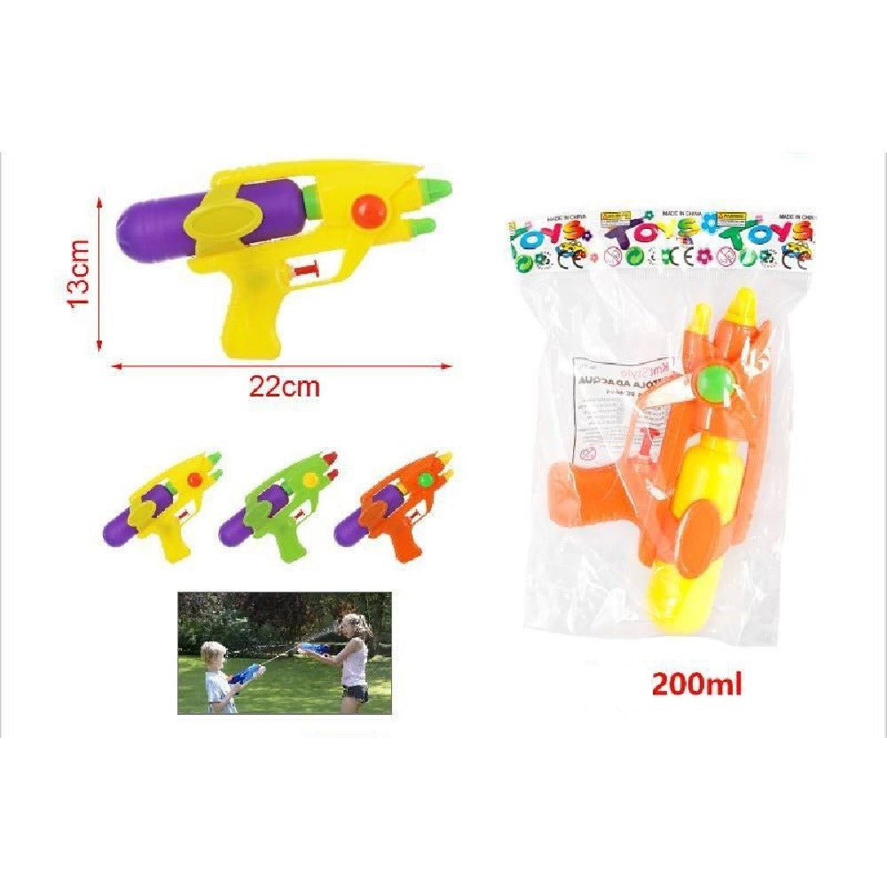 Trade Shop - Pistola Acqua 22x13cm Con Serbatoio 200ml Gioco Bambini Colori Assortiti 2904363 -
