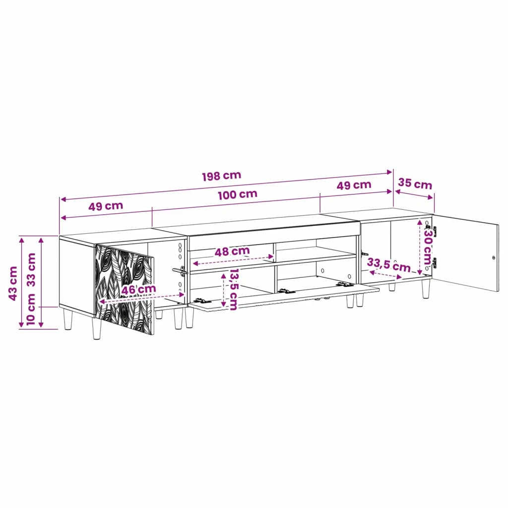 Mobile TV LED a 5 pezzi Rovere Sonoma Legno ingegnerizzato 3416758