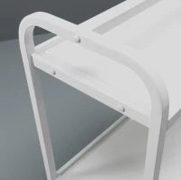 E-STYLO Carrello in metallo bianco a 2 ripiani con ruote girevoli, pratico e funzionale, ideale per riporre strumenti e accessori in modo ordinato, 40cm X 75cm H. 80cm