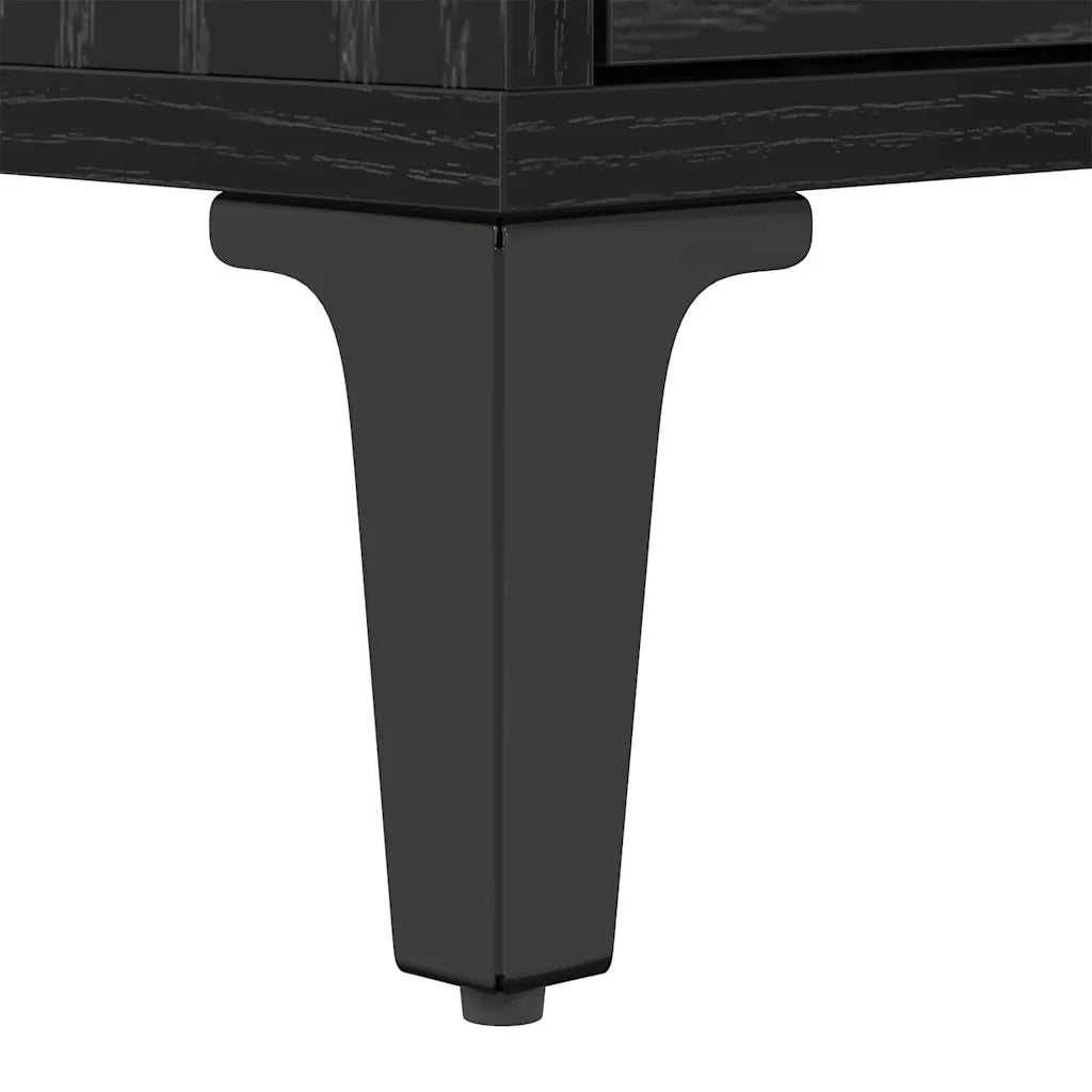 vidaXL Mobile TV Rovere nero 150 x 30 x 44.5 cm Legno multistrato