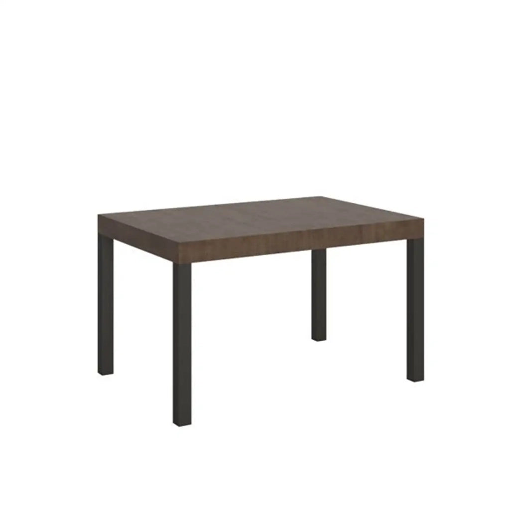 Tavolo allungabile 140/244x90 cm Everyday colore noce gambe antracite