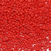 Rode Colore 3mm Perle per Rigare 3600 Pezzi/100 Gramma, 8/0 Perle Vetro per la Creazione di Gioielli, Cinturini, Collane e Orecchini (Rosso)