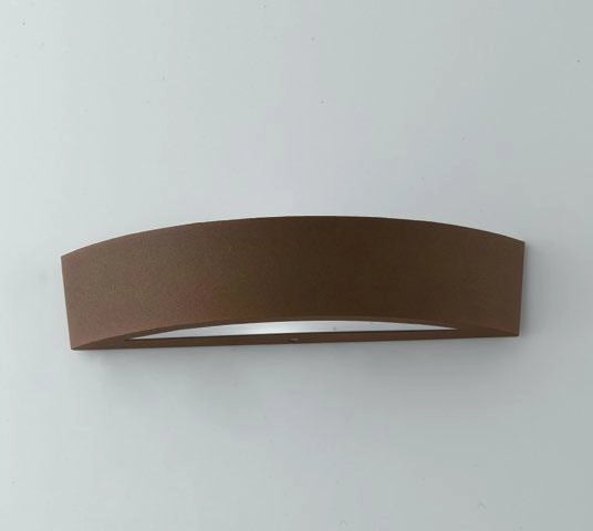 APPLIQUE BIEMISSIONE TUCSON BRONZO 2 LUCI ATTACCO E14 IP44 36X9,6X7,5CM IN ALLUMINIO