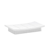 Porta saponetta da appoggio serie next in poliresina bianca