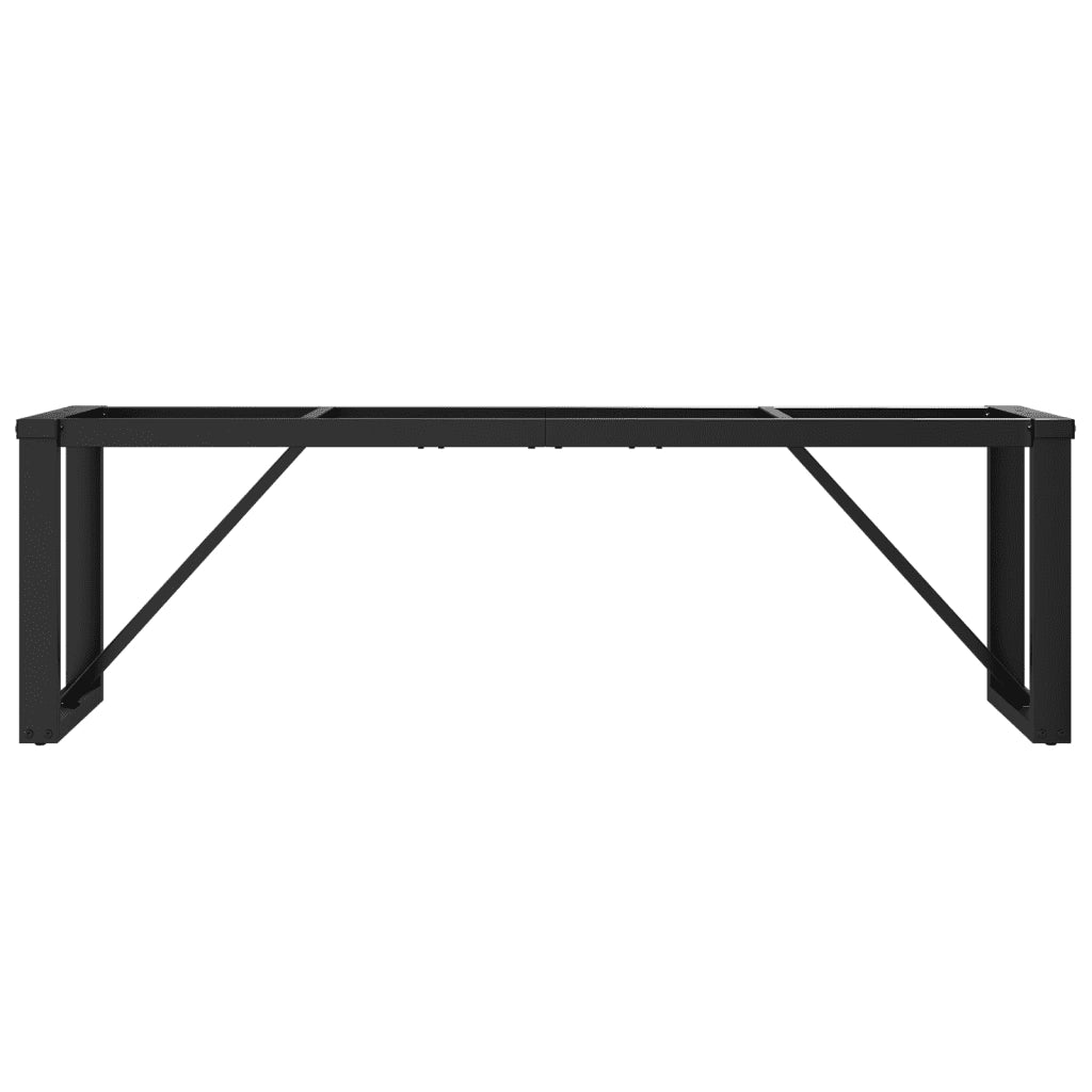Telaio Gambe a O per Tavolino da Salotto 140x30x43cm in Acciaio 357878