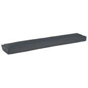 Cuscino per pallet | Cuscini per sedie Antracite 200 x 40 x 8 cm Tessuto Oxford