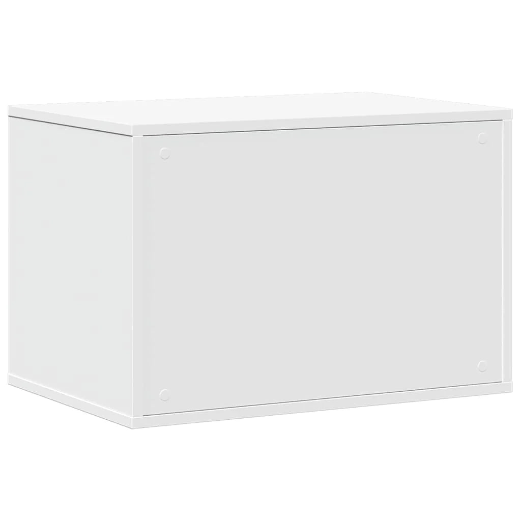 Mobiletto per lettiera per gatti in legno ingegnerizzato bianco 02_0043312