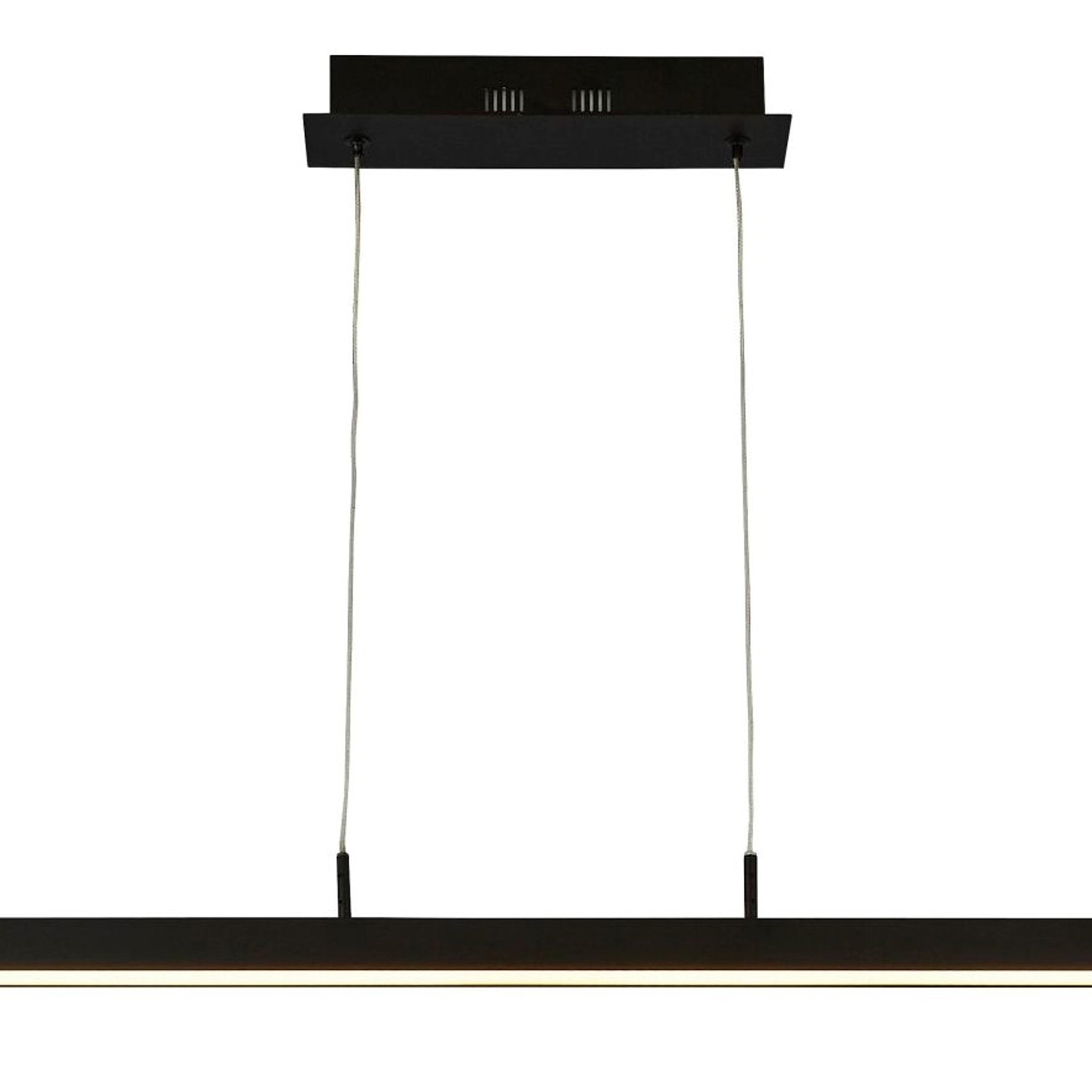 Lampadario Moderno Tribeca Acciaio Bianco Policarbonato Nero Led 17W Cct