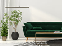 Lampadario Moderno Tribeca Acciaio Bianco Policarbonato Nero Led 17W Cct