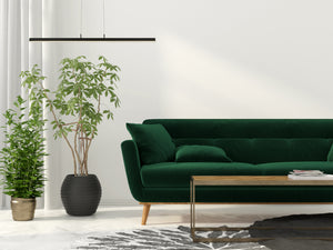 Lampadario Moderno Tribeca Acciaio Bianco Policarbonato Nero Led 17W Cct