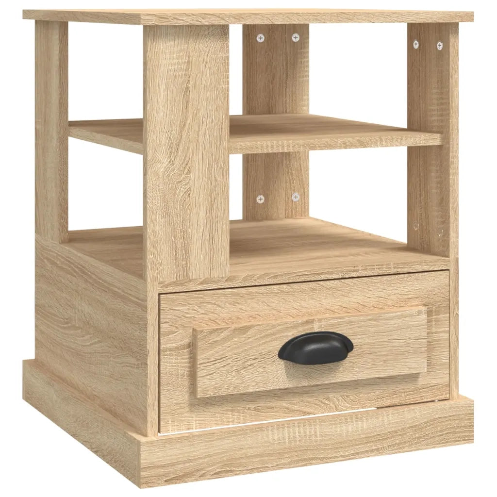 Tavolino | Tavolo laterale Rovere Sonoma 50x50x60 cm in Legno Multistrato
