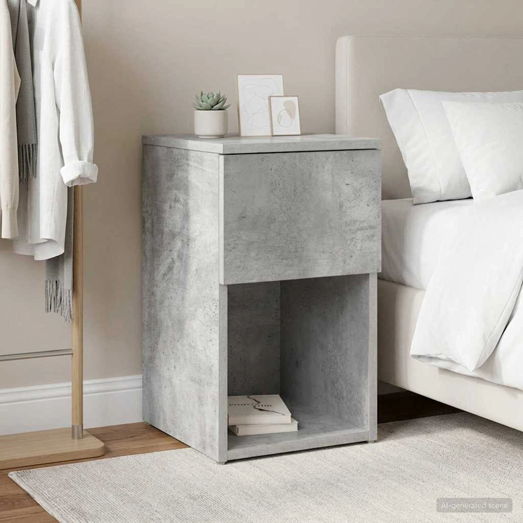 Armadietto per letto Grigio Cemento 29 x 31,5 x 49 cm 8001103