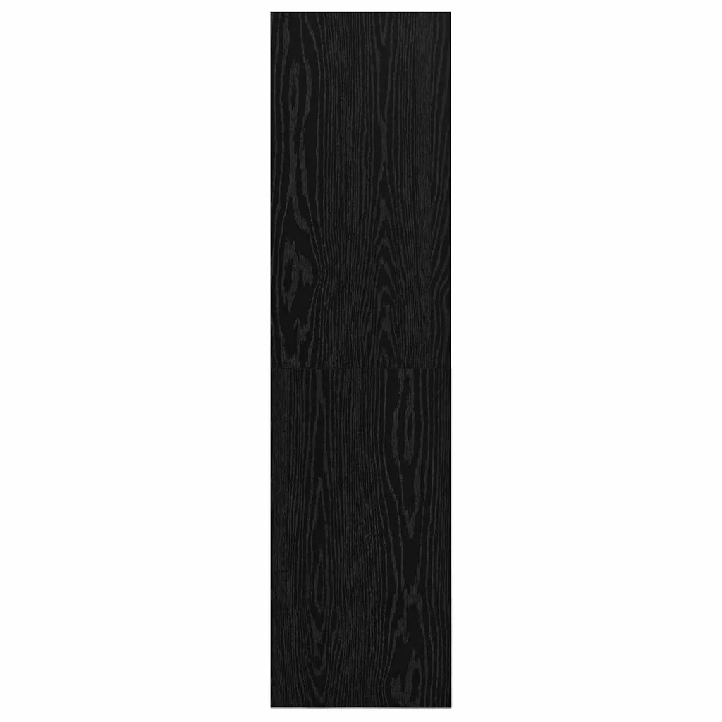 vidaXL Mobile TV da Muro Rovere nero 37 x 37 x 142.5 cm