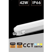 Trade Shop - Tubo Led Plafoniera Lineare 150 Cm 42watt Ip66 Cct 4000k-5000k-6500k Yl18-150-3c -