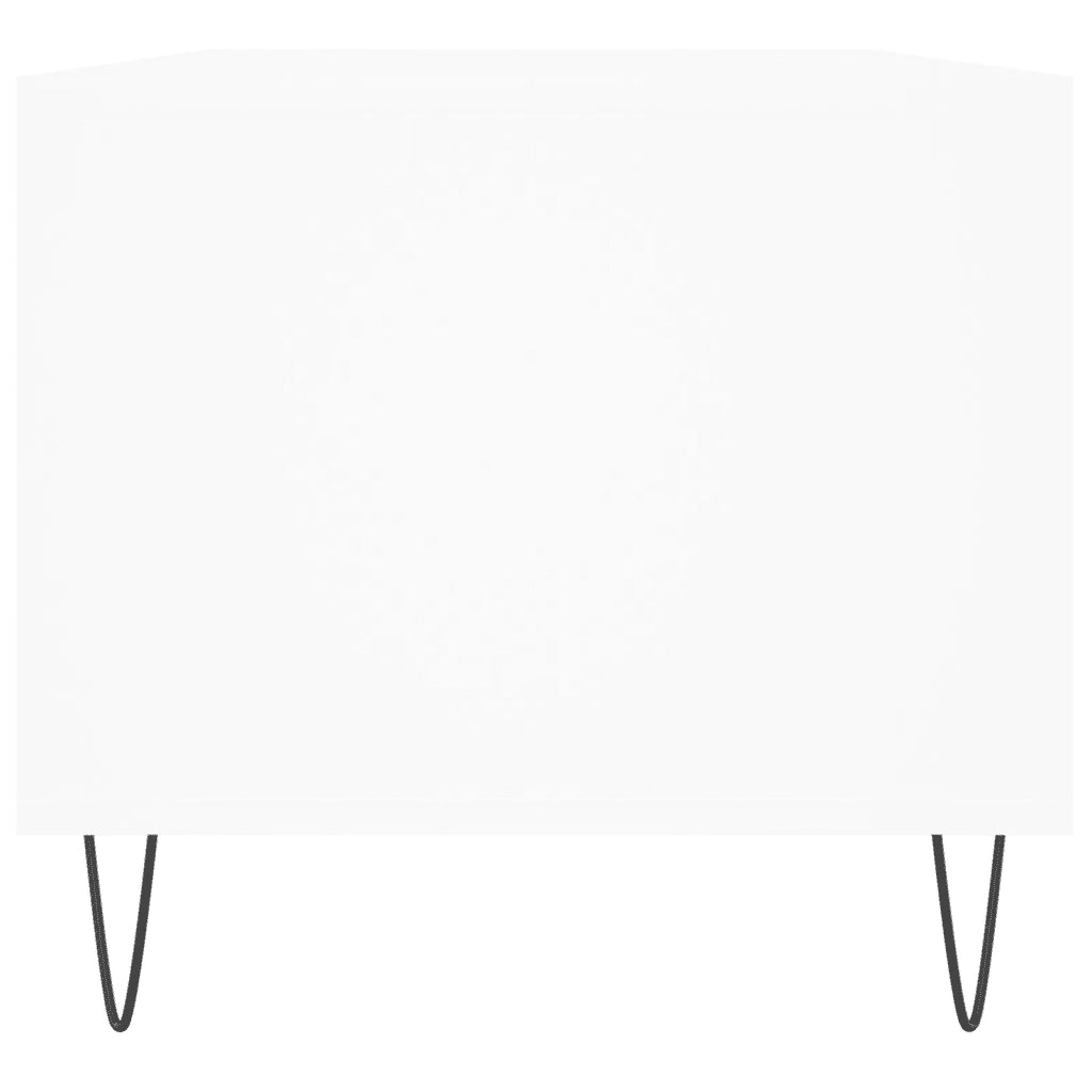 Tavolino da salotto | Tavolino da caff¨¨ | Tavolino da Soggiorno Bianco 90x49x45 cm in Legno Multistrato