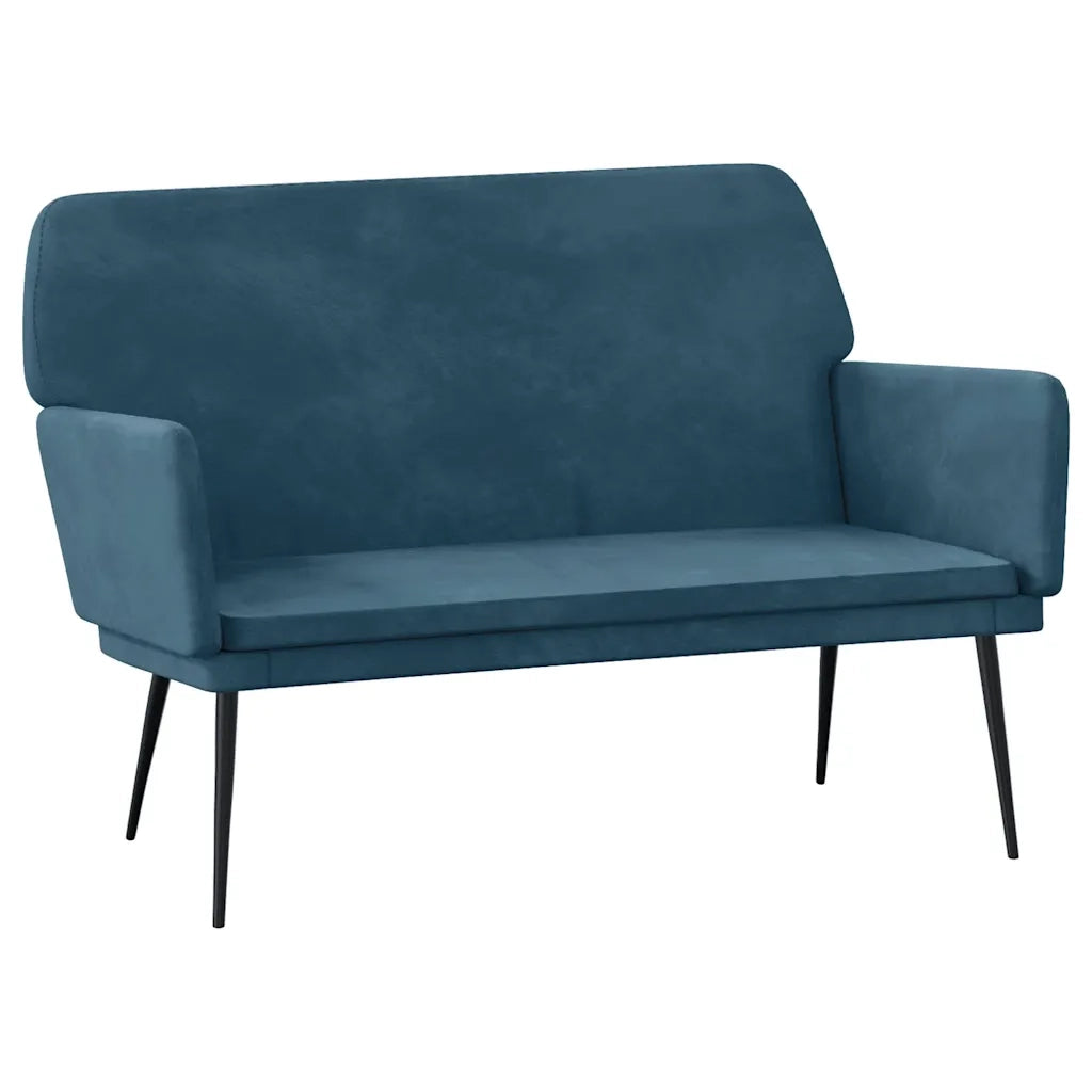 vidaXL Panca Blu 108x79x79 cm in Velluto