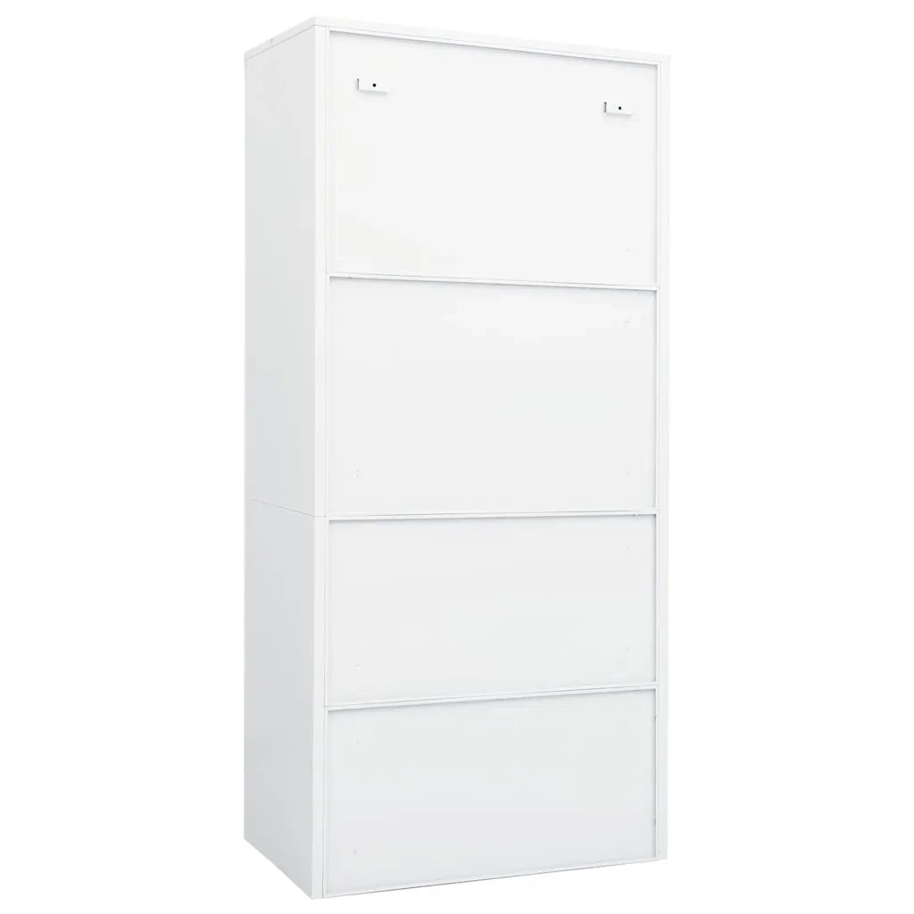Armadio Bianco 80x50x180 cm in Acciaio cod mxl 65897