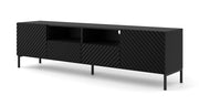 PORTA TV SURF 200 2D2S NERO OPACO GAMBE NERE