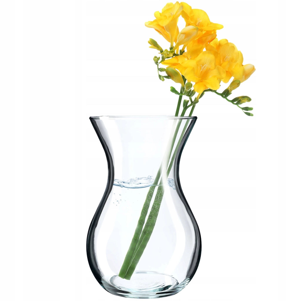 Vaso in vetro KADAX per fiori e bouquet, trasparente, liscio, classico, 18 cm