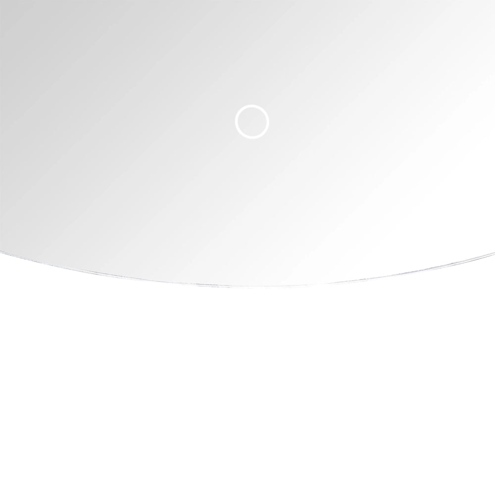 Specchio LED sospeso 60 x 120 cm semicircolare moderno contemporaneo per il bagno Vanity montato a parete per il trucco in camera da letto